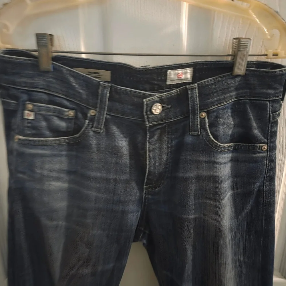 AG Adriano Goldschmied The Nikki Relaxed Skinny Jeans Dark Wash Blue Size 28R
